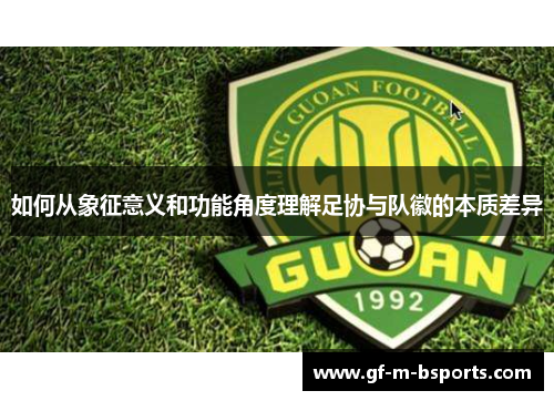 如何从象征意义和功能角度理解足协与队徽的本质差异