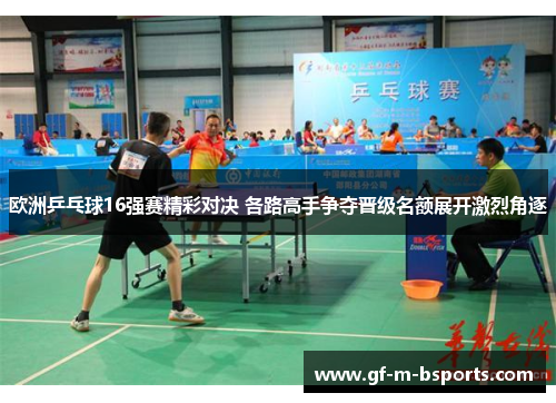 欧洲乒乓球16强赛精彩对决 各路高手争夺晋级名额展开激烈角逐